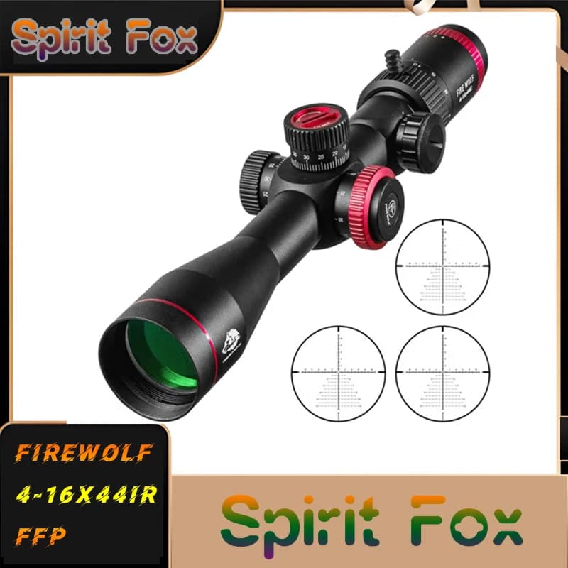 Fire Wolf 4-16X44IRFFP Cannocchiale con Zoom Ottico a Montaggio Frontale, Ampio Angolo e Pareti Sottili