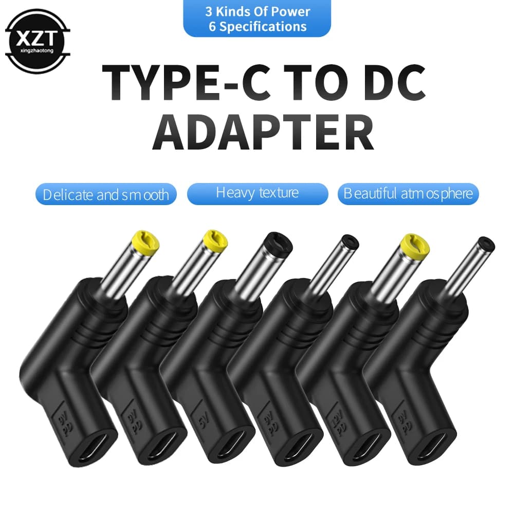 Cable for USB Router USB C PD to DC Power Connector Universal 5V 9V 12V Type C to DC Jack Plug Charging Adapter Converter