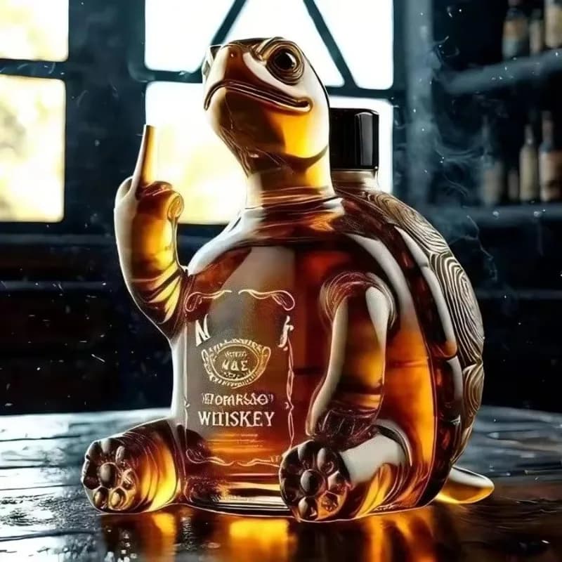 Divertente dito medio modellazione animale bottiglia di vino whisky decanter in vetro bar bottiglia decorativa per vino decorazione della casa artware