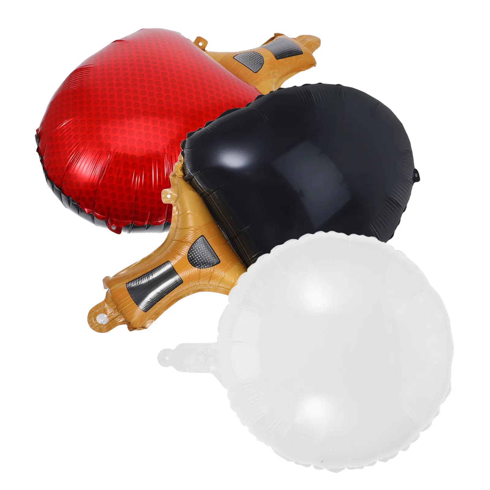 Set di Palloncini in Foil a Forma di Racchetta e Palla da Ping Pong, Resistenti e Impermeabili, Decorazioni per Feste a Tema Sportivo, Compleanni e Competizioni