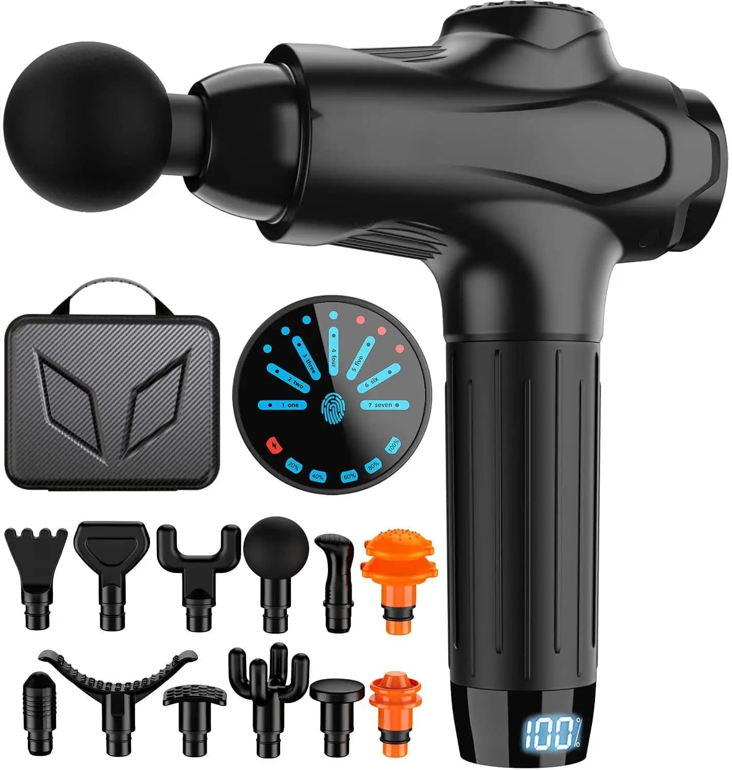 New Portable Massage Gun with Long Battery Life, Deep Percussion Muscular Massage