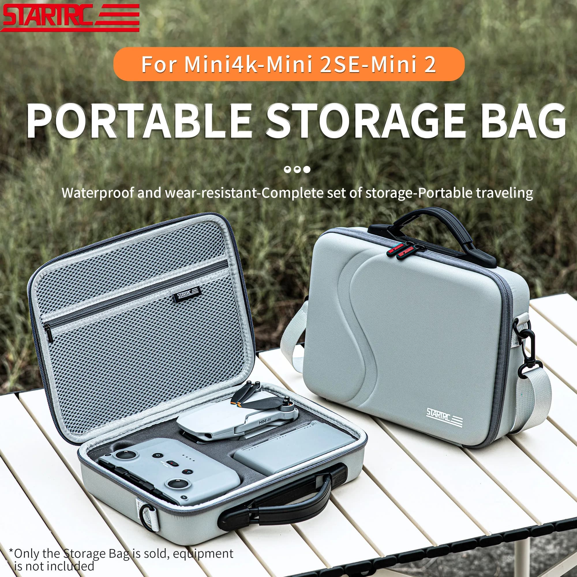 Custodia per accessori drone DJI Mini 4K/2/2SE in pelle PU, borsa da viaggio per telecomando RC-N1 RC-N2, custodia portatile