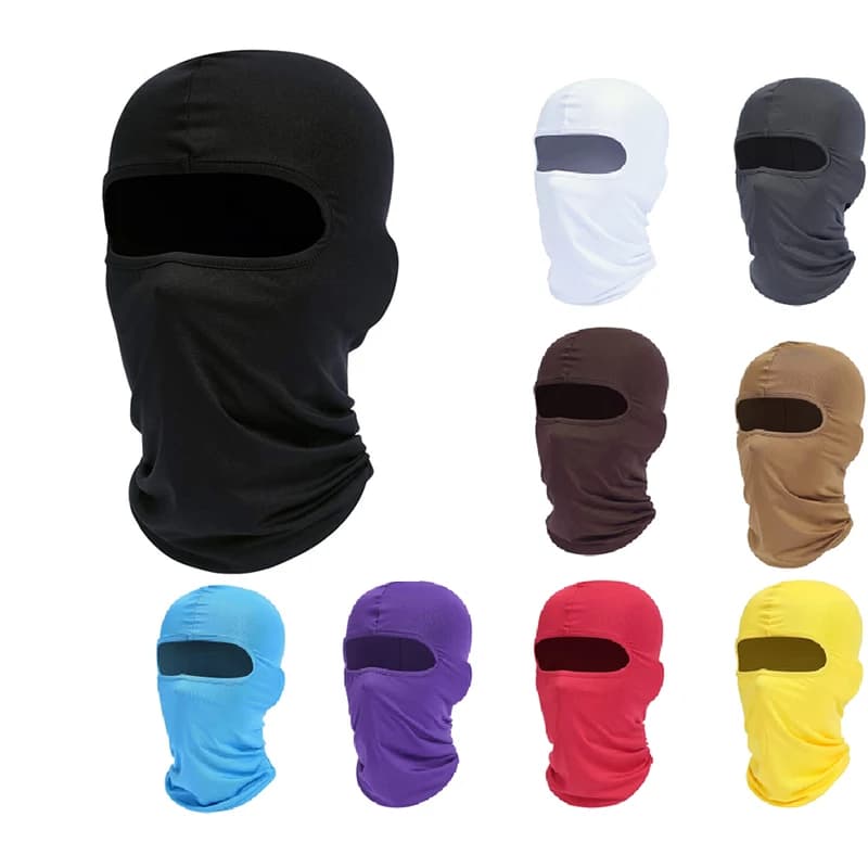 Cappellini da ciclismo per uomo Bicicletta da viaggio Copertura per il viso antipolvere ad asciugatura rapida Cappello di protezione solare Cappuccio sportivo antivento Maschera da sci