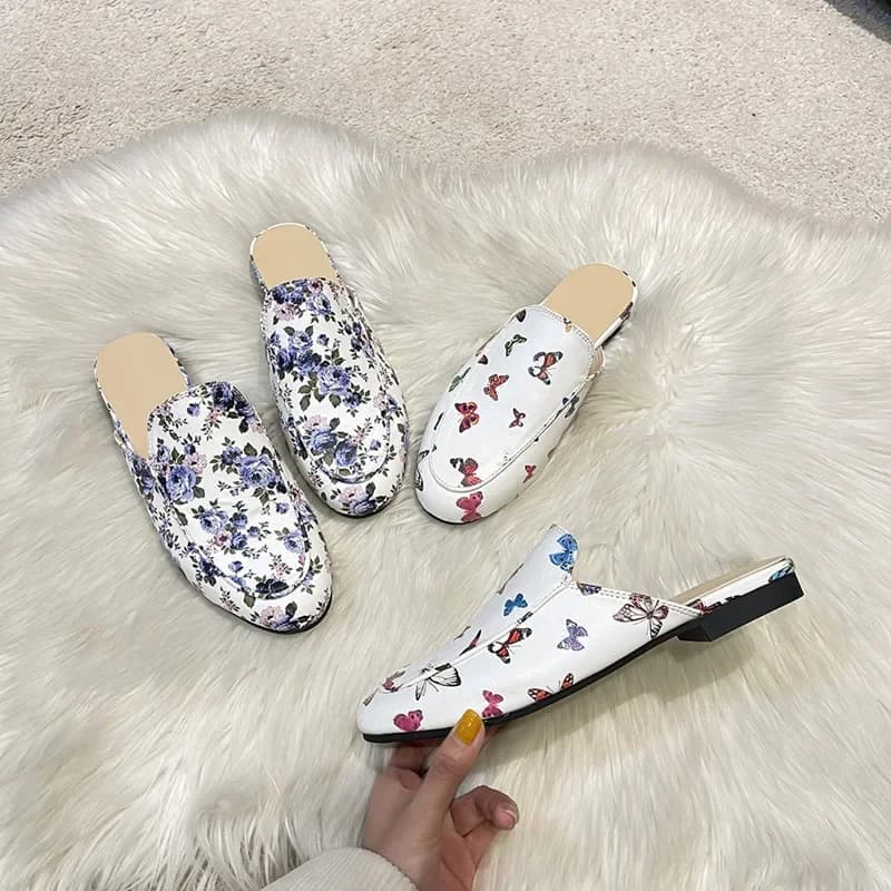 Baotou mezze pantofole donna estate indossare scarpe Muller 2024 nuovi sandali piatti