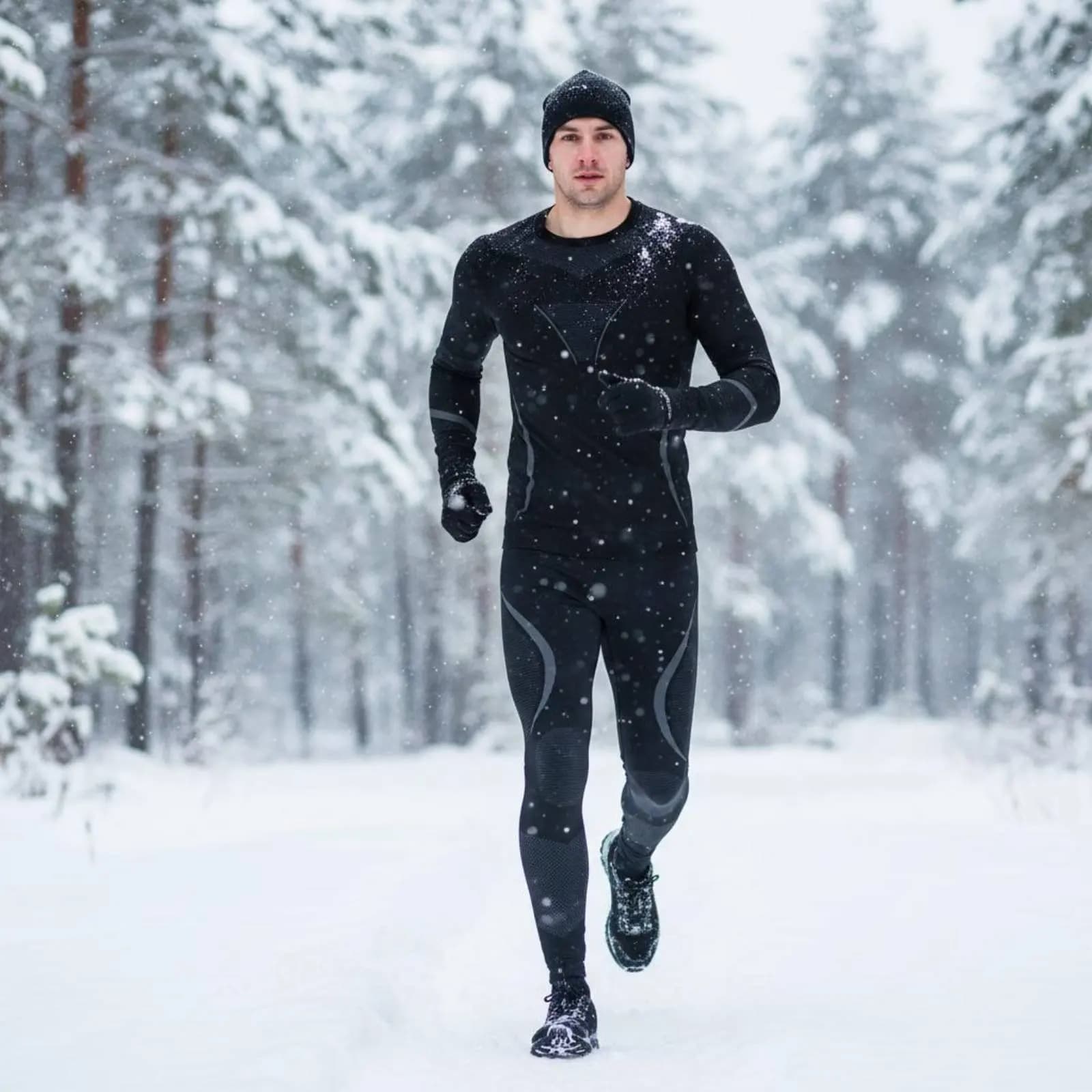 Set di Abbigliamento Base Layer per Sci, Traspirante e Termico, Senza Cuciture, Compressivo, Leggero, Morbido sulla Pelle