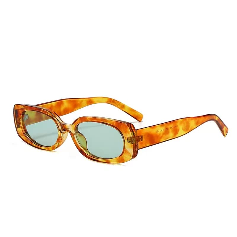 1 paio di occhiali da sole rettangolari di lusso leggero, design minimalista, eleganti, unisex, con protezione UV400, nuovi occhiali da sole.