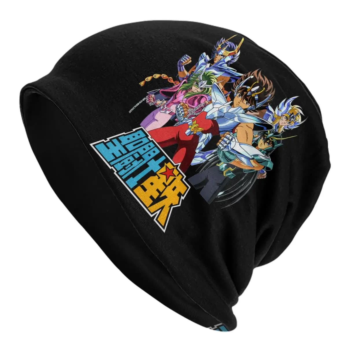Saint Seiya Knights Of The Zodiac Anime Bonnet Hat Autumn Winter Outdoor Skullies Beanies Hats Unisex Warm Dual-use Caps