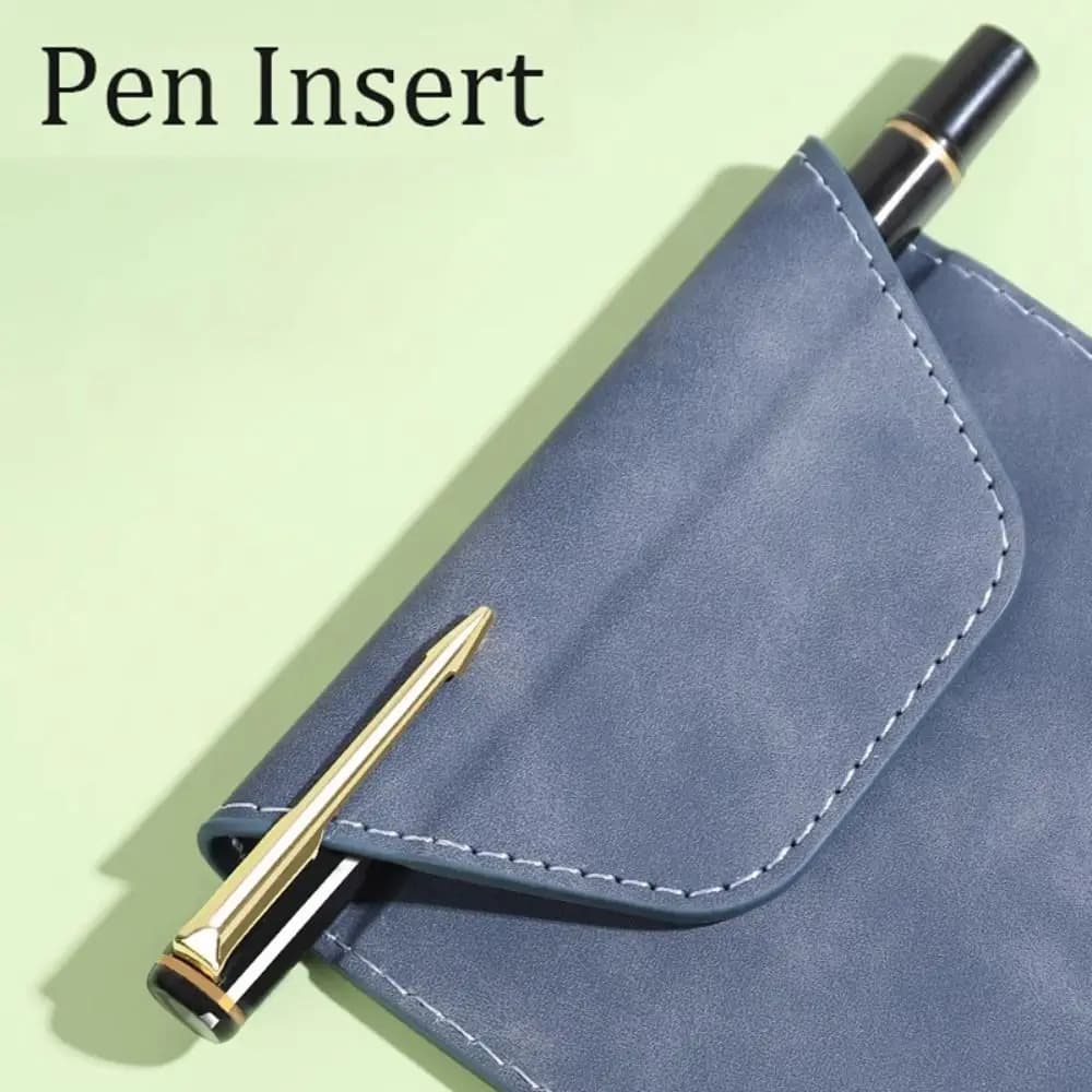 PU Leather Menu Wine Holder Pen Insert Invisible Magnetic Buckle A4 A6 File Folder Waterproof Business Meeting Contract Clamp