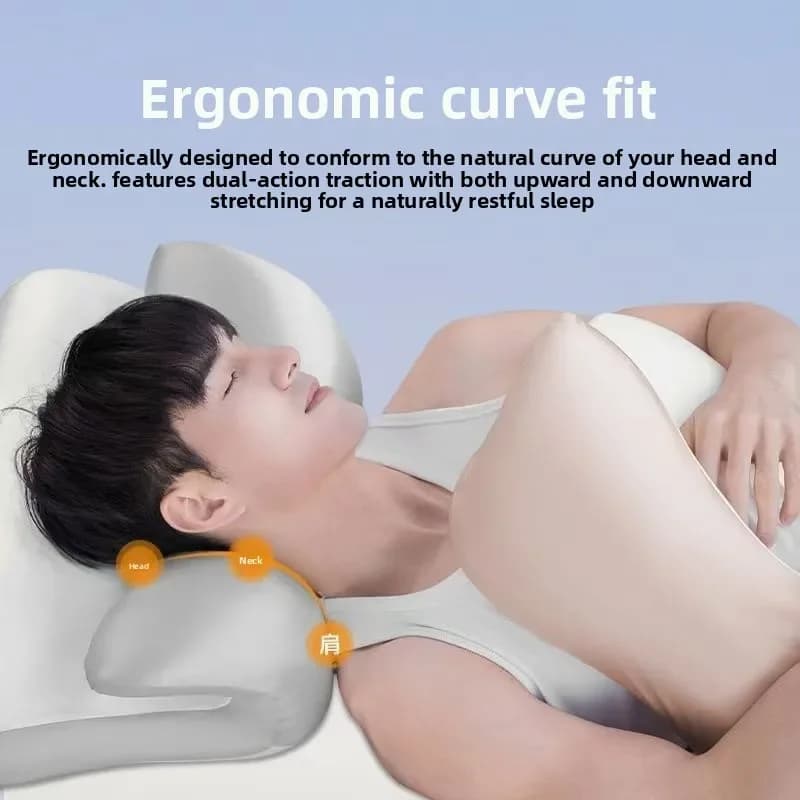 2026 Nuovo 360 ° Cuscino Ergonomico in Memory Foam | Supporto Cervicale per Alleviare il Dolore al Collo | Integratore per il Sonno per Lavoratori d'Ufficio