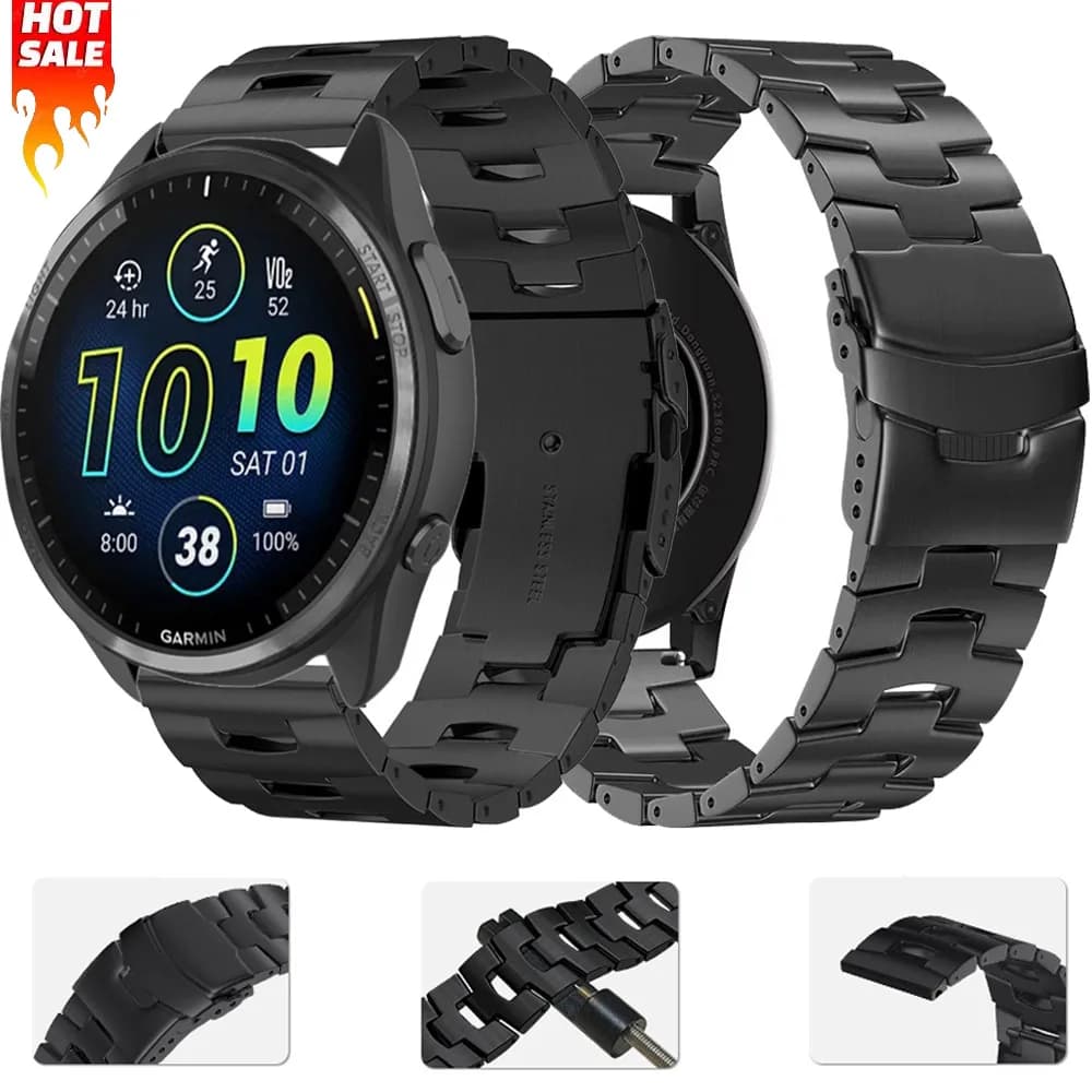 Cinturino in titanio Oracle per Garmin Forerunner 255 265 Music/955 965 745 Cinturino per orologio intelligente per 22mm Garmin Venu 2 3 Accessori