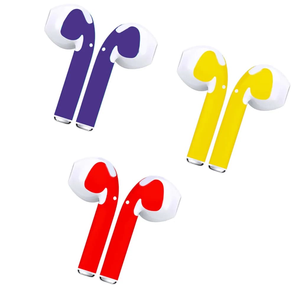 3 Paia di Adesivi Premium in Vinile per Auricolari Wireless, Antipolvere, Antigraffio, Impermeabili, Resistenti all'Olio, Senza Bolle