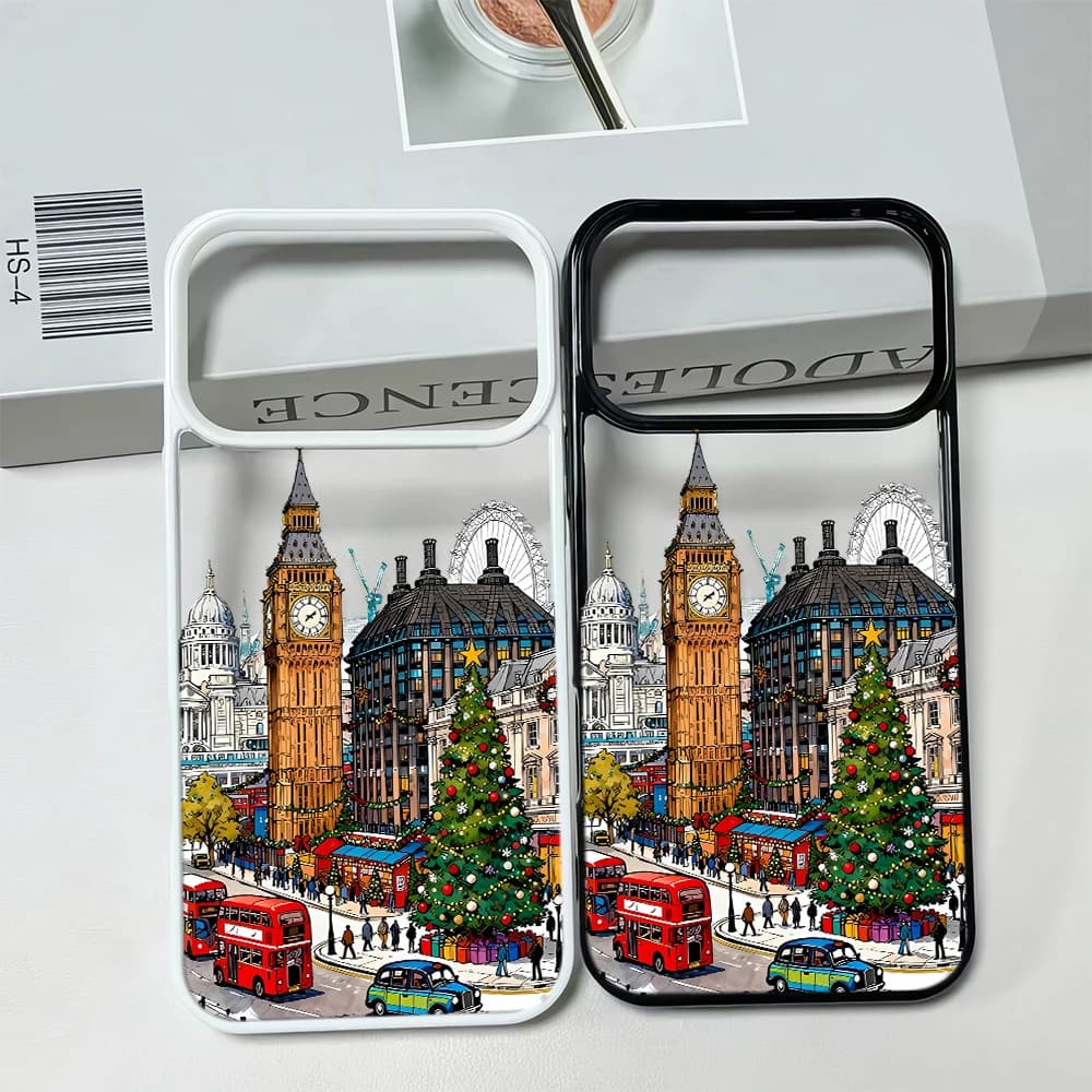 Custodia per telefono The Bustling Streets Of Mosca per IPhone 17 17Air 16 15 14 Plus 13 12 11 Pro Max XR XS Max 7 8 Plus Custodia carina