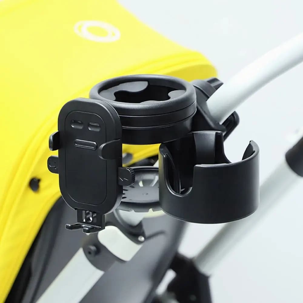 3 in 1 Design Stroller Cup Holder 360° Rotation Multicolor Cup Holder Non Slip Universal Mount Phone Holder