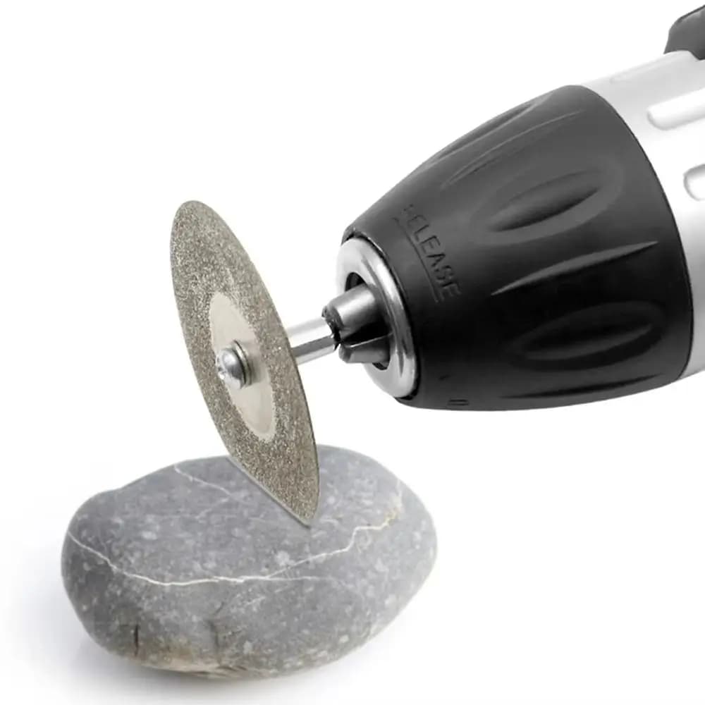 Set di 2 Dischi Abrasivi Diamantati Durevoli per Levigatura a Secco/Umido, 40/50/60mm, Accessori per Utensili Rotanti