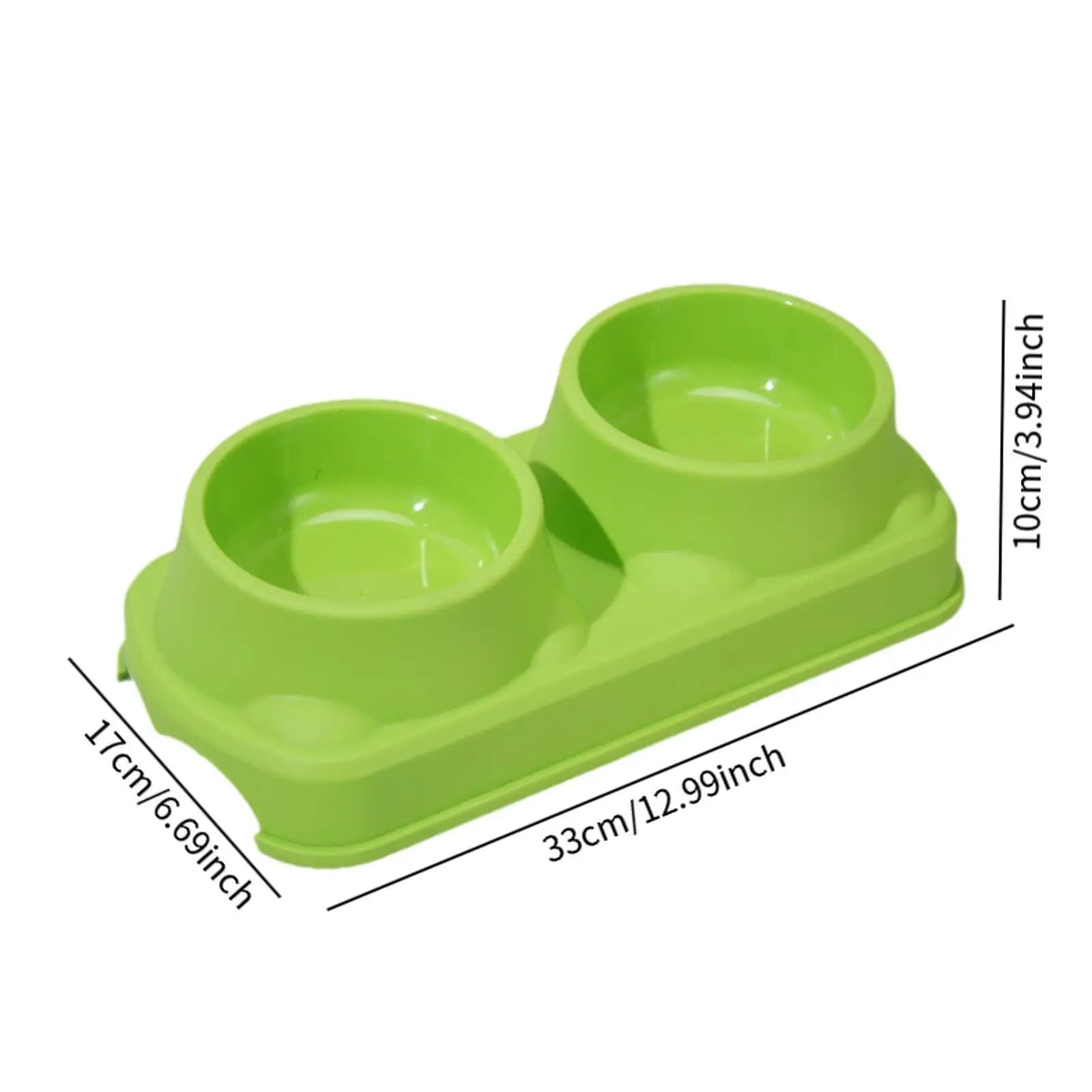 Splashproof Raised Cat Food Bowl Elevated Pet Plates Spill Resistant Bowls for Indoor Cats and Small Dogs