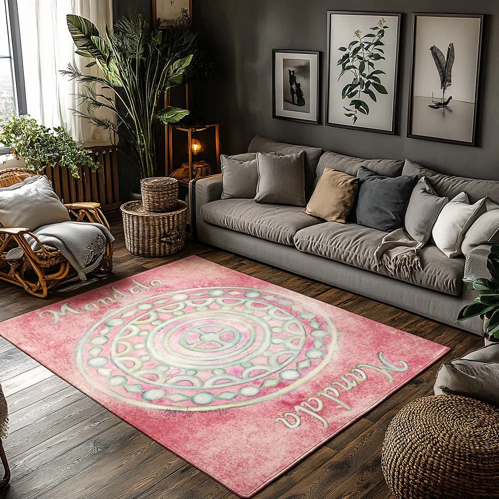 Boho Mandala Area Tappeto Meditando Modello Tappetino Spirituale Zen Decor Design geometrico astratto Home Yoga Studio Regalo unico Bo