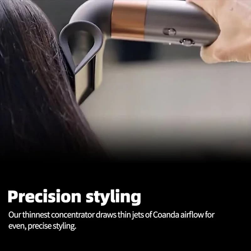 B83B- Ugello per lo styling di precisione + pettine a cilindro per Dyson Airwrap HS05 HS01 Ugello per ferro arricciacapelli Asciugatura e attacco per lo styling