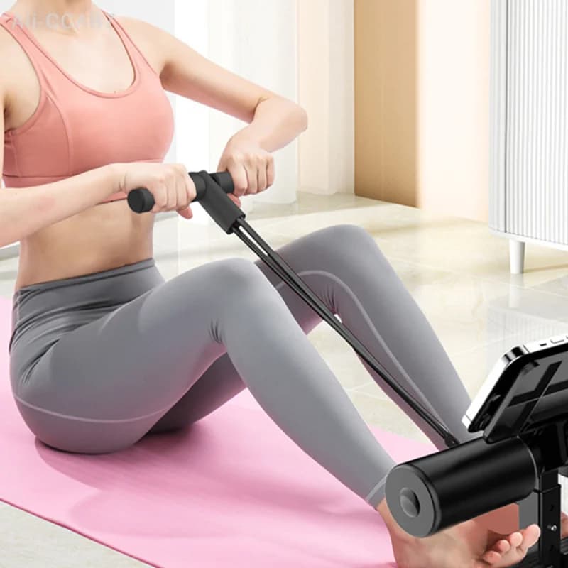 Attrezzatura multifunzionale per sit up con doppia ventosa Supporto per caviglia Attrezzatura per esercizi fitness con plancia regolabile per palestra domestica