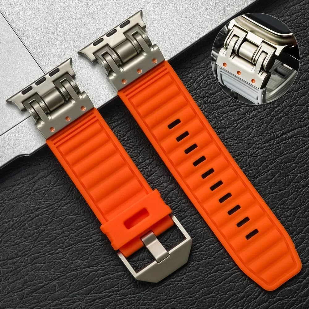 Cinturino in silicone per Apple Ultra 3 2 1 49MM cinturino sportivo per Iwatch serie 11 10 9 8 SE 3 46mm 45MM 41MM 44MM 42MM cinturino traspirante