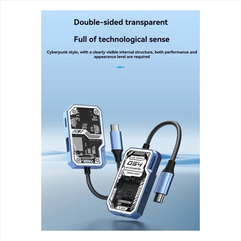 Hub USB C trasparente a 4 porte: tipo C con USB 3.0 e RJ45, docking station ideale per laptop e PC