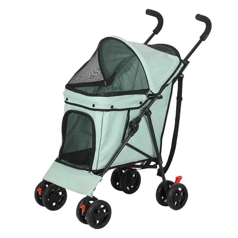 P07 Outdoor Puppy Stroller Cat Dog Breathable Pet Stroller Lightweight Folding