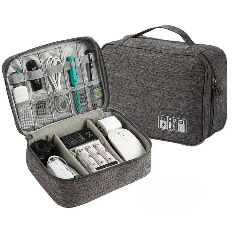 Borsa organizer per cavi USB Custodia impermeabile per accessori elettronici da viaggio Custodia per cavo dati per caricabatterie portatile