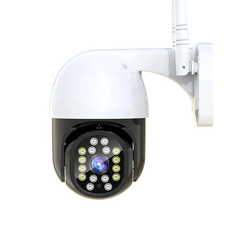Telecamera Lampadina WiFi per Interni/Esterni Impermeabile con Monitoraggio Bambini, Tecnologia AI, 16 Luci, Visione Notturna e Rilevamento Movimento Umano
