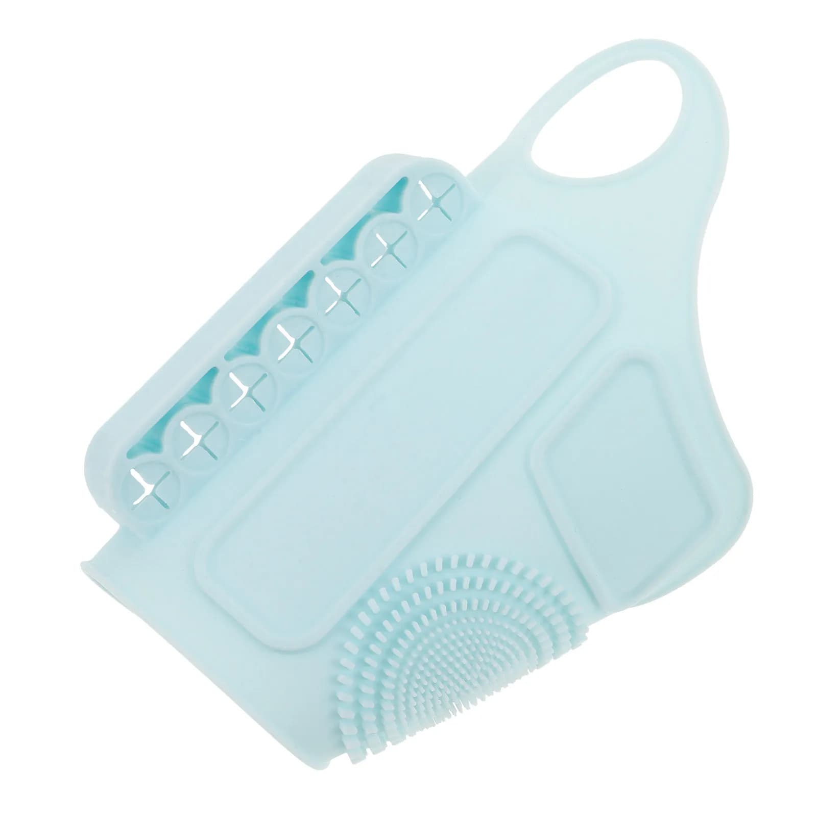Silicone Makeup Mixing Palette Hand Strap Wrist Wearable Texture Surface for Foundation Eyeshadow Blending Portable Professional