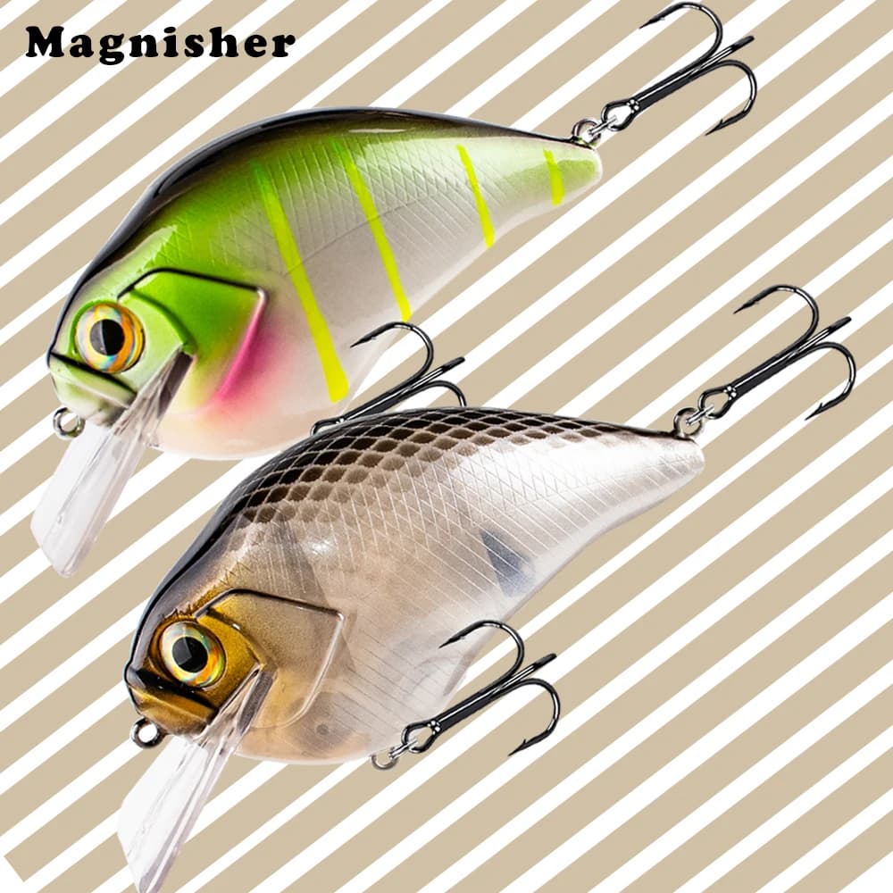 Magnisher New Square Bill Crankbait 2.0 Esche da pesca 9,5 cm 29,7 g Galleggiante Bass Bait Wobble Tattling Lure Tackle
