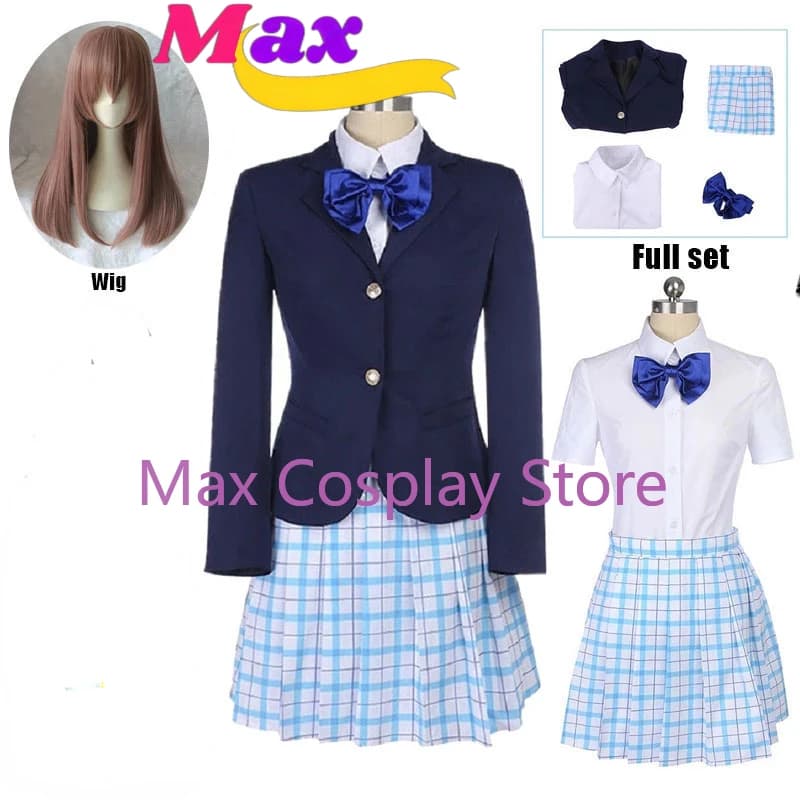 Max Shouko Nishimiya Shoko Costume Cosplay Anime giapponesi Uniforme scolastica Vestito Abbigliamento