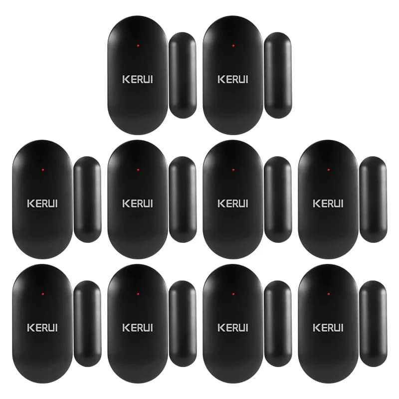 KERUI 10 pz MC11 Sensore Porta 433 MHz Senza Fili Finestra Magnete Sensore Rivelatore Per W202 Sistema di Allarme di Sicurezza Domestica Antifurto An-furto