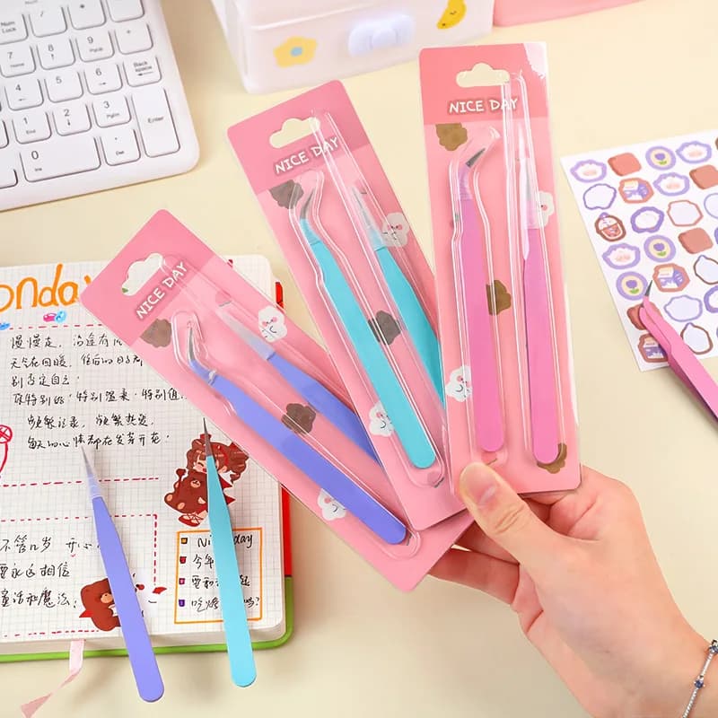 2 pcs Creative Bitter Color Clips for FAI FROM YOU Official Decroative Scrapbook Diary Sticker Tool Back to School Student Supply
