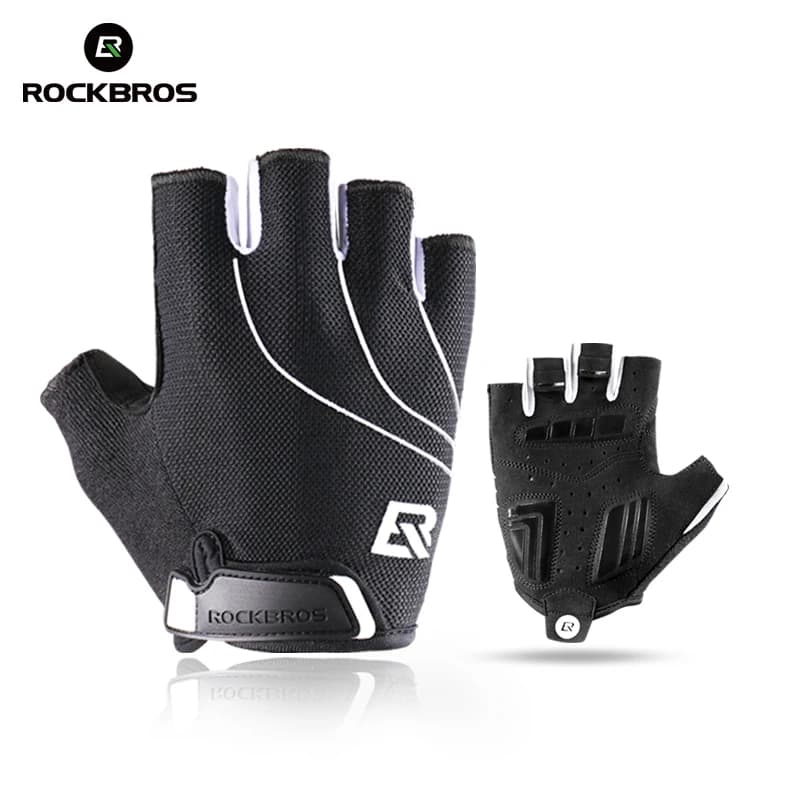 ROCKBROS Cycling Gloves Man Woman Sport MTB Road Bicycle Gloves Half-tip entire Bike Gloves Anti-slip Breathable Shockproof