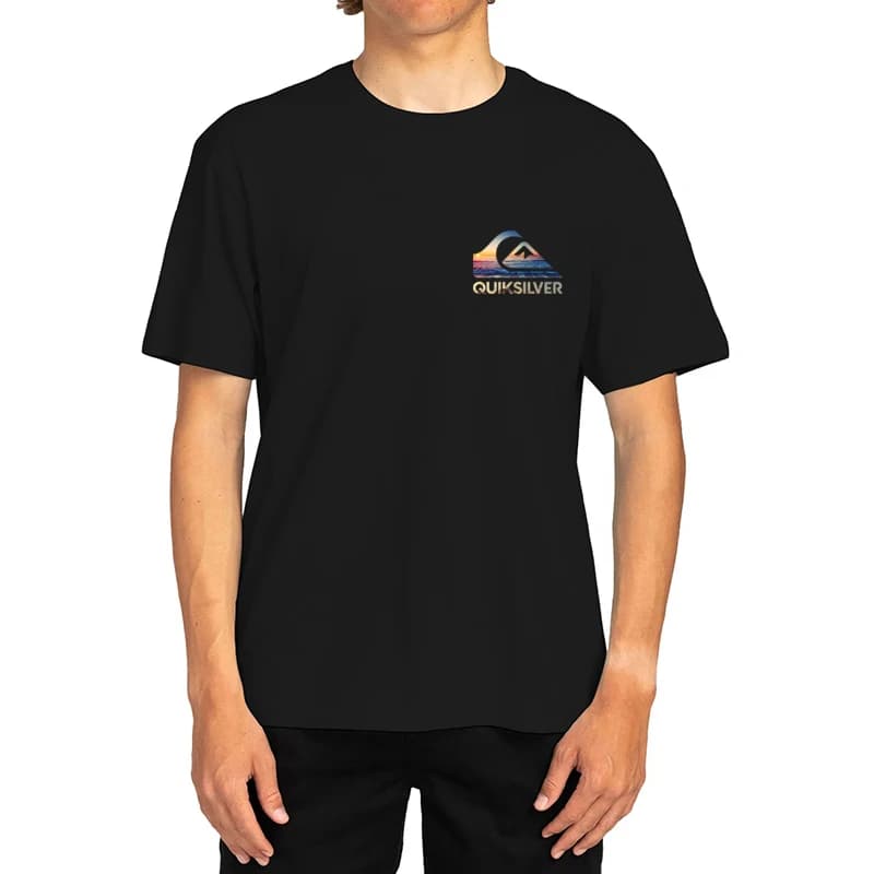 T-shirt a maniche corte in cotone casual americano T-shirt a maniche corte da uomo e da donna Estate 2025 Nuova stampa da surf T-shirt a maniche corte da uomo
