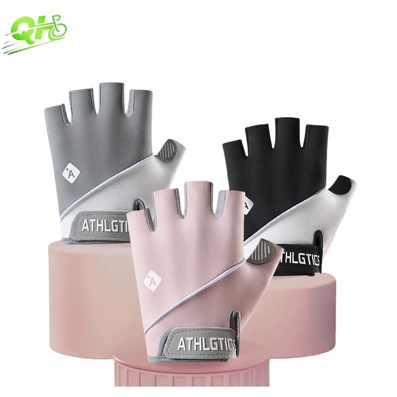 Bike Gloves for Bike Ebike Fitness Gym Bodybuilding Exercise Training Bike Non-slip Gloves High Elasticity Without fingers