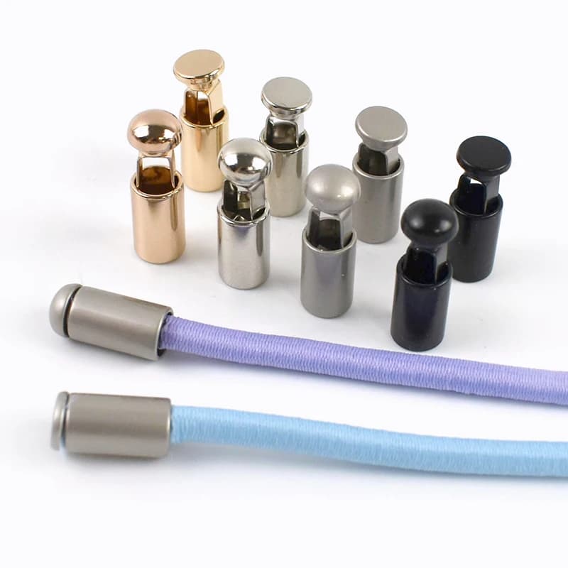 20/50Pcs Metal Drawstring Cord Locks 11mm Spring Stopper Buckles for Hoodie Pants Bag Rope Lanyard DIY Sewing Accessories Kit
