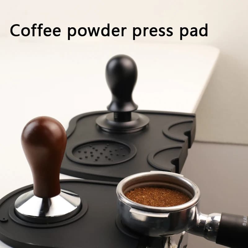 Coffee Bar Non-slip Corner Dust Press Dust hammer Tampone Silicone Tampone Handle Tampone Powder Filling Mat Bar Mat