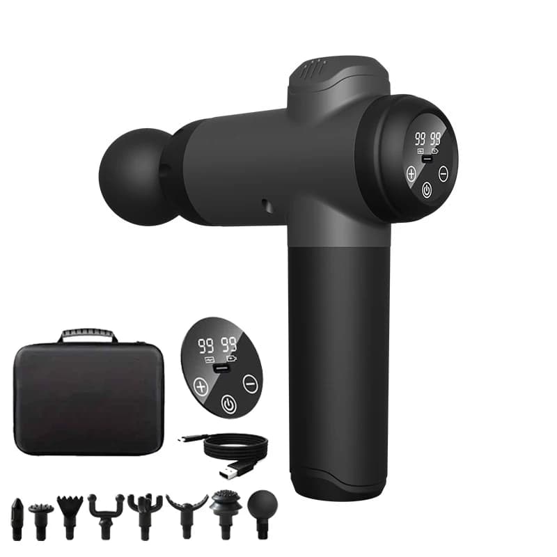 6/99 massage gun for deep tissues, back massage gun for athletes Muscle Massage Gun for the body with massage heads 4/8