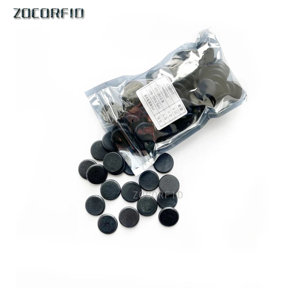 100 pz/lotto Tag RFID PPS per alte temperature, chip M1 HF NFC per lavanderia, carte a moneta per lavaggio industriale