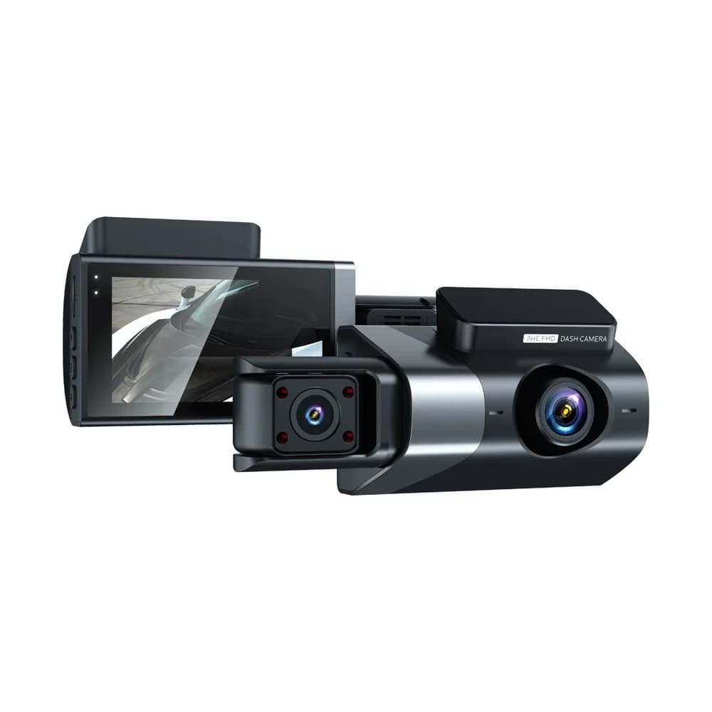Registratore per auto WiFi 1080P Tripla fotocamera con registrazione per auto Backup in tempo reale per la sicurezza dell'autobus taxi