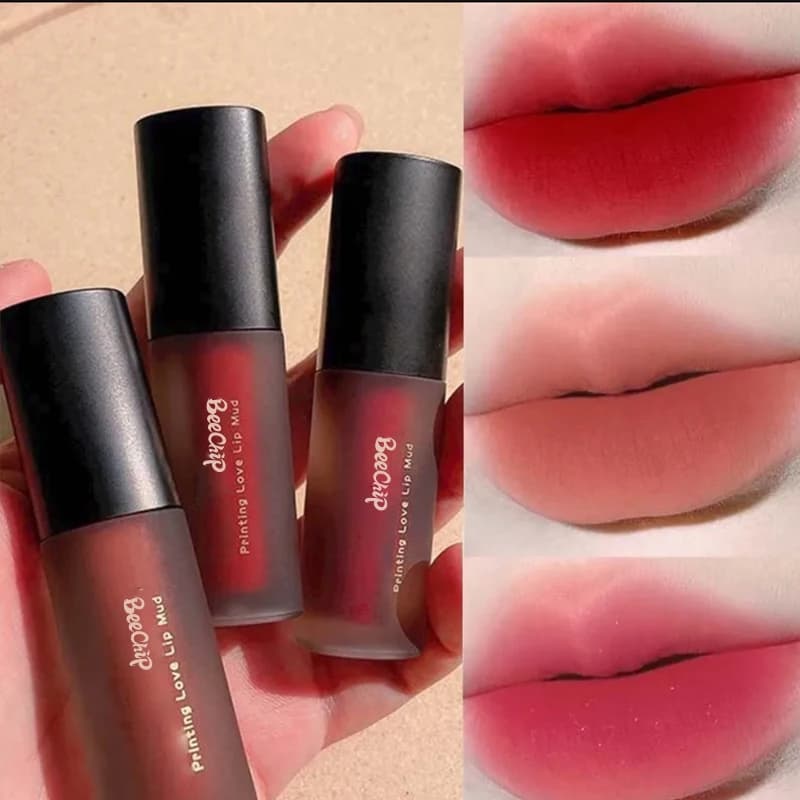 Lip enamel High Beauty Lip Mud lipstick cup non-stick velvet moisturizing and durable coloring small group