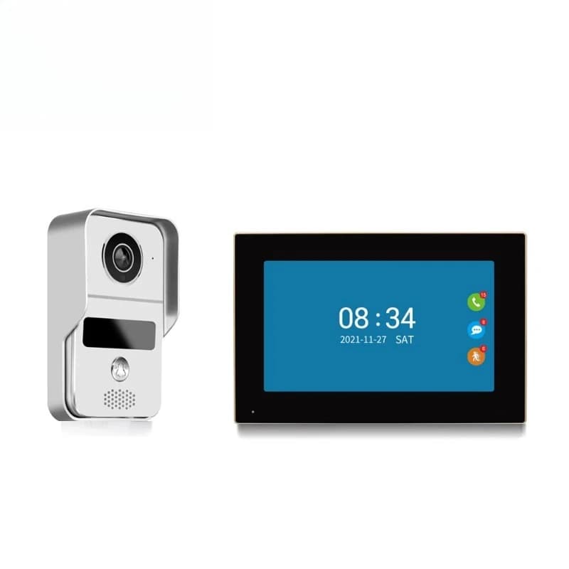 App 10.1 Inch Touch 1024*600 Indoor Display Wifi Video Door Phone Smart Doorbells Support Intercom, Monitoring