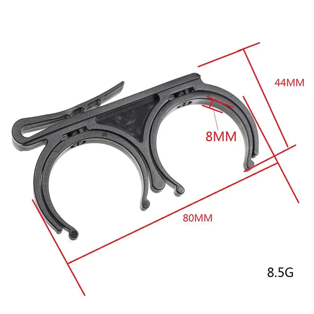 Golf Ball Clip Portable Two Ball Holder Durable Plastic Golf Accessory Belt Bag Clip for Practice Play