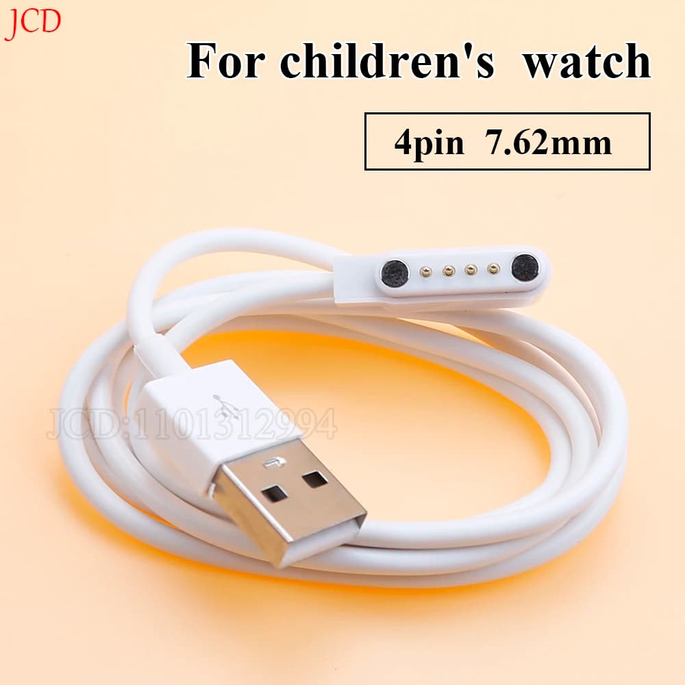 Cavo di ricarica magnetico per Smart Watch per distanza di 7.62mm a 4pin cavi per caricabatterie Usb nuovi bianchi universali 80cm