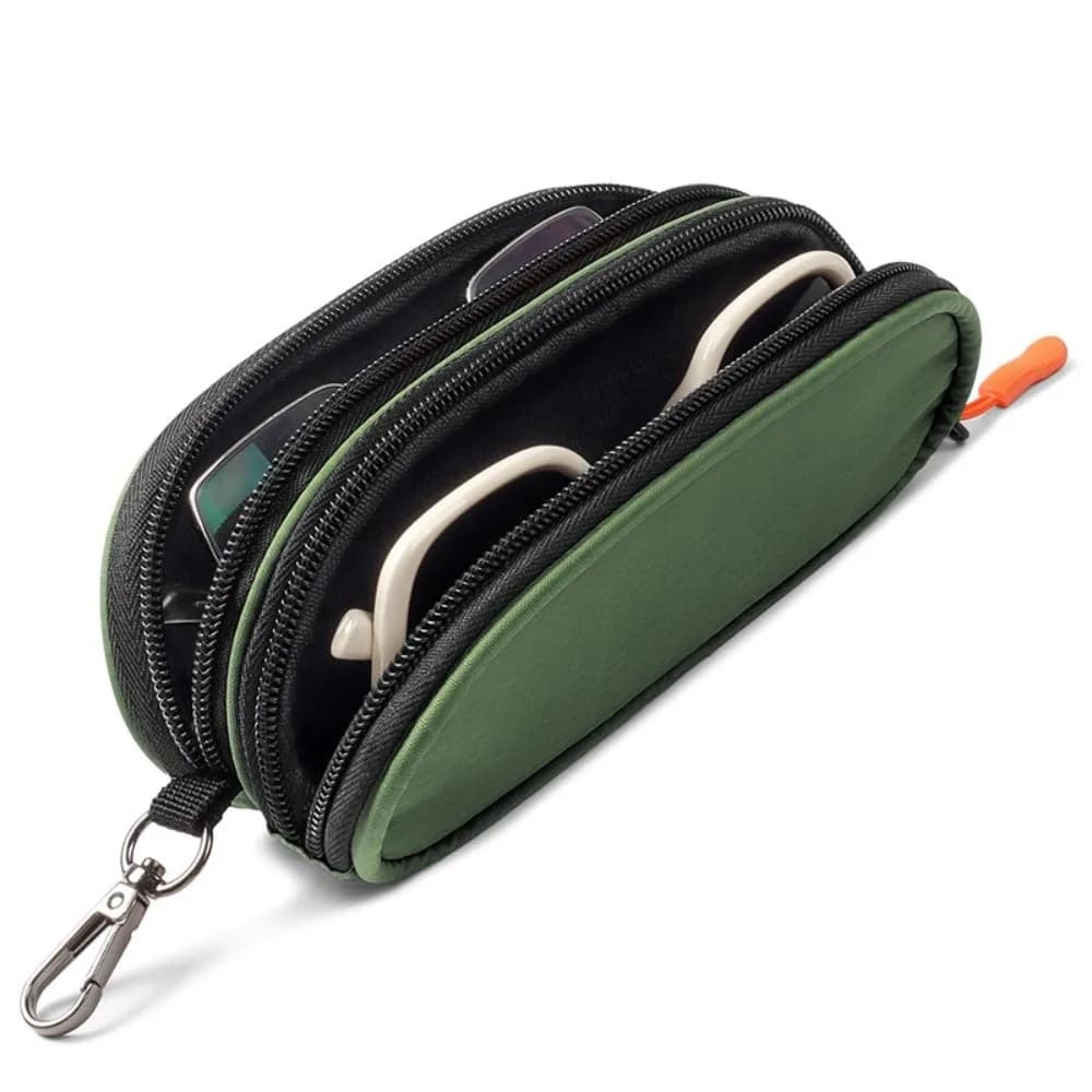 New Double Layer Sunglasses Case Waterproof Multi-Functional Glasses Storage Box Durable Money Pouch Organizer Business Trips