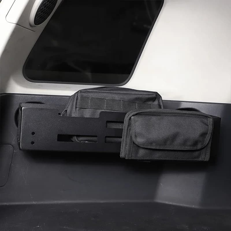 Per Toyota FJ Cruiser 2007-2021 Multi-funzione Scatola di Immagazzinaggio In Lega di Alluminio Nero Baule di Un'auto Scatola di Immagazzinaggio Organizzatore Accessori Auto