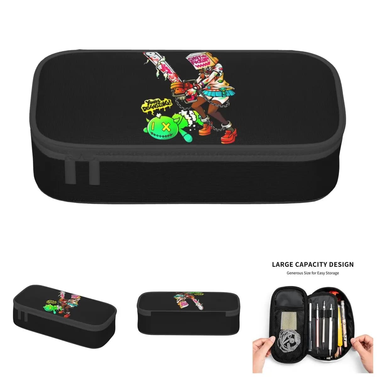 Astuccio portapenne FOAMSTARS di Chainsaw Man The Machine Girl per HYPER SLASH Anime, grande astuccio portaoggetti per cancelleria