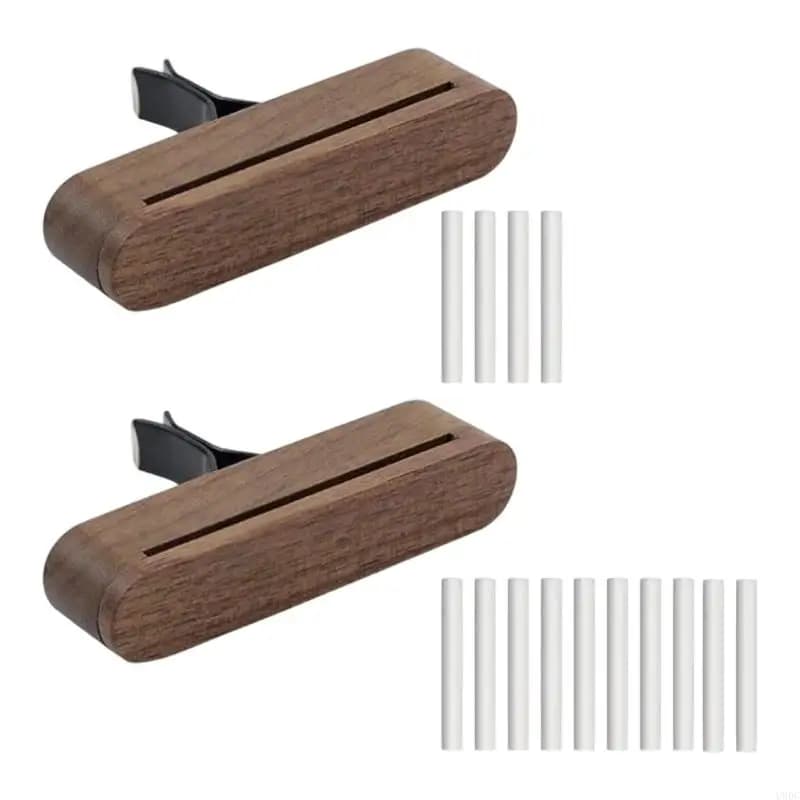 2025 Nuovo purificatore d per auto in legno naturale Design elegante Rilascio continuo del profumo Posizionamento sicuro