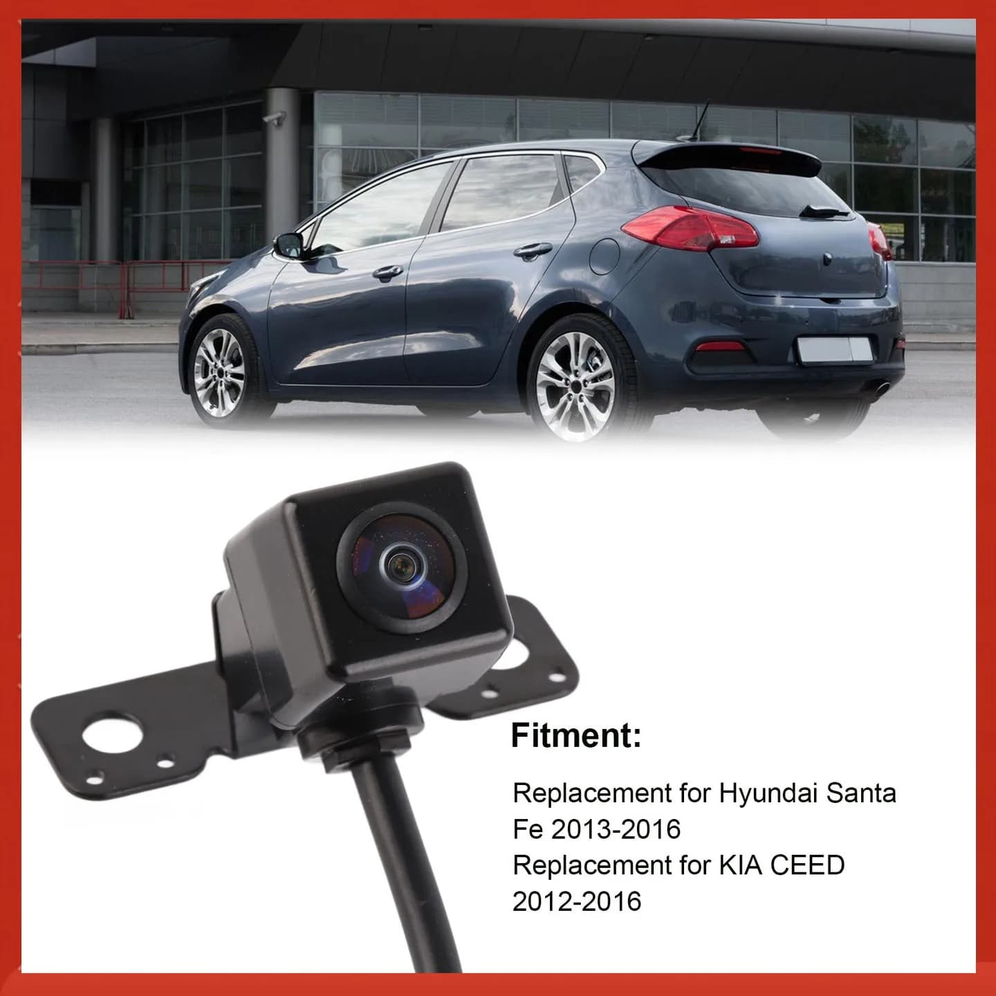 Telecamera di retromarcia 95760 A2100 Sostituzione monitor assistenza al parcheggio per Santa Fe 2013‐2016 per KIA CEED 2012-2016
