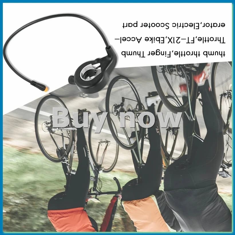 Acceleratore a pollice per bici elettrica, acceleratore per bici elettrica FT-21X, kit di parti per bicicletta elettrica per scooter elettrico (impermeabile) -ABHG